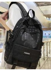 حقيبة ظهر سفر كبيرة السعة بتصميم بسيط للرجال، حقيبة يومية عادية لطلاب المدارس المتوسطة والثانوية والكليات، ح