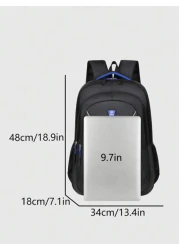 حقيبة مدرسية ذات سعة كبيرة متعددة الجيوب حقيبة كمبيوتر محمول ذات أقسام متعددة حقيبة ظهر وظيفية حقيبة كتف حقيب