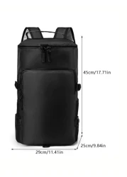 1Pc New Solid Color Backpack Large Capacity Casual Multifunctional Travel Outdoor Rucksack Duffle Bag Water Proof Classic Double Shoulder Bag Laptop Backpack Commute Lightweight Camping College Bag Go