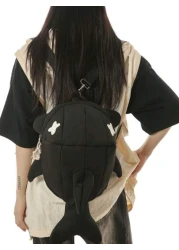 peach tree حقيبة ظهر يومية بتصميم سمكة القرش تناسب الجنسين، مناسبة للأزواج والطلبة في المدرسة الثانوية والجامعة و