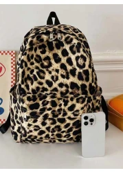 1 قطعة جديدة من الحقيبة المدرسية ذات السعة الكبيرة والطراز الراقي والطراز المنمر، حقيبة ظهر متعددة الوظائف، م