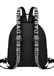 Diamond Check Embroidered Thread Rivet Backpack New Fashion Travel Bag Leisure Large Capacity Backpack Zipper Direction Random Christmas Men Bag Vacation Travel Essentials Dad Gifts School Bag Travel