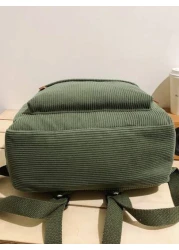 حقيبة ظهر كاجوال من القطيفة خفيفة الوزن للمراهقين، مناسبة لحمل كمبيوتر 14 بوصة، حقيبة سفر، هدايا عيد الميلاد،