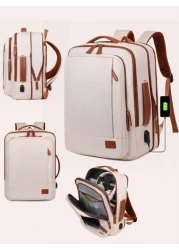 Myco Carry On Travel Backpack For Men Flight Approved 40L Personal Item Backpack With 3 Packing Cubes Travel Book Bag For Weekender College Office Christmas Gifts Winter Christmas Bag Travel Bag Schoo