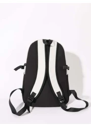 peach tree Fashionable Color Block Campus Laptop Backpack Peach Tree Christmas Men Bag Vacation Travel Essentials Dad Gifts School Bag Travel Backpack Large Capacity Sports Bag Laptop Bag Book Bag Fun