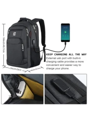 15 6 Inch Backpack Large Capacity Weekend Overnight Bag Travel Backpack Airline Approved Water Proof Laptop Backpack Gift Casual Backpack School Backpack With USB Port Best Valentine s Day Camping Hik