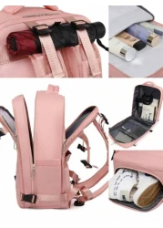 حقيبة ظهر سفر كبيرة للرجال حقيبة ظهر للحاسب المحمول في الأعمال قابلة للحمل 40x20x25 قابلة للحمل على الطائرة مقاوم