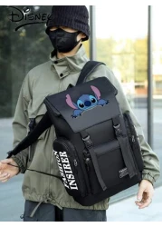 Disney Disney X Stitch Design Large Capacity Backpack Multi Functional Men s Casual Travel Rucksack College Student Business Laptop Bag Anime School Supplies