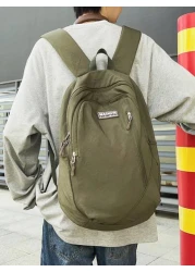 peach tree حقيبة ظهر نايلون سعة كبيرة متعددة الوظائف للسفر، حقيبة كاجوال للكتف، حقيبة للكمبيوتر المحمول، للعمل وا