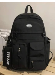 Four Season Unisex Large Capacity Travel Bag With Multiple Pockets Anti Theft Student Backpack Waterproof Nylon Laptop Backpack With Pencil Case Unisex