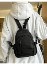 Men Functional Backpacks School Bag Bookbag Black Bag Casual Daypack Business Outdoor Minimalist For Students Valentines Gifts Rucksack Summer College Bag Dad Bag For School Multi Functional For Books