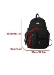 Men s Four Seasons Waterproof Nylon Backpack Laptop Backpack Schoolbag Unisex Large Capacity Travel Bag Multi Pocket Anti Theft Student Bookbag With Pencil Case For College High School And Middle Scho