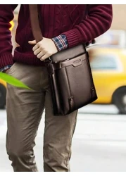 1pc Shoulder Bag Crossbody Bag Waist Bag Handbag Chest Bag PU Waterproof And Wear Resistant Material Multiple Pockets And Compartments With Large Capacity Adjustable And Portable Shoulder Strap Fall S