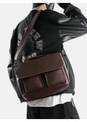 saroxi Men s Casual Shoulder Crossbody Bag Fashion Business Commuter Gift Christmas Fall University Sling Bag Cross Side Bag Gifts Scream Briefcase Document Bag Computer Bag Laptop Bag Large Capacity