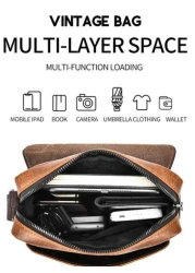 1pc Men s Shoulder Crossbody Waist Handheld Bag Portable Outdoor Bag PU Water Proof Material Multi Pocket Large Capacity Adjustable Shoulder Strap New Simple Men s Bag Suitable Shopping Purse Holiday