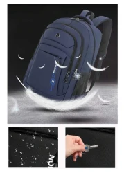 Leisure Sports Style Nylon Backpack Can Hold 15 6In Computer Bag Large Capacity School Bag Lightweight Multi Functional Travel Bag Convenient Storage Day Bag Fashion Business Trip Bag Suitable For Stu