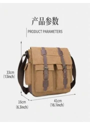 High Density Canvas Tote Bag Vintage Tool Bag Versatile Imported Men s Bag Premium Canvas Backpack School Supplies
