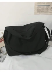 Students Multifunctional Sling Bag Shoulder Bag Casual Bag Large Hobo Messenger Bag Minimalist Black Schoolbag College School Outdoors Sports Fabric Portable Bag Crossbody Bag Thanksgiving Purse Funny