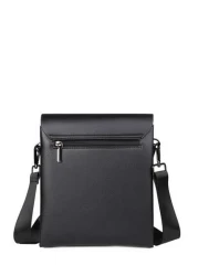 saroxi 1 قطعة حقيبة كتف/عبر الجسم للرجال بتصميم بسيط، حقيبة رسول من جلد PU مقاوم للخدش بتصميم كاجوال، حقيبة نفعية ل