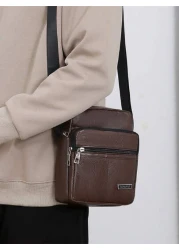 1pc Solid Men s Shoulder Crossbody Bag Suitable For Daily Business Commute School Bag Teenagers Freshmen High School University Practical Stylish Sling Bag Man Bag Cross Body Bag Shoulder Bag Side Bag