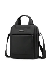 حقيبة كتف/عبر الجسم متعددة الوظائف مقاومة للماء، حقيبة يد عمل بسيطة، حقيبة سعة كبيرة مربعة الشكل، حقيبة نايلو