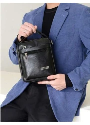Men s Bag Casual Shoulder Bag Men s Bag Casual Cross Body Bag PU Leather Bag Business Bag For Gifts For Christmas Gifts Side Bags For Sling Bag For Crossbody Bag Shoulder Bag Dad Gifts Boyfriend Gifts