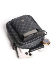 Men s Casual Small Flap Crossbody Shoulder Bag MINI Messenger Bag Faux Leather Sling Phone Bags Fit College Street Valentine s Day Gift Travelling Freshman For Books Bag Fall Ba Black Bag Hiking Gifts