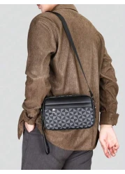 New Men s Business Shoulder Bag High Quality Leather Crossbody Bag Multi Layer Fashionable Hand Held Small Square Bag Casual Backpack Men s Handbag Casual Large Capacity Hand Held Bag Hand In Hand Cli