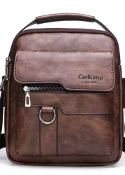 Men s Bag Flip Shoulder Bag Korean Casual Bag Small Body Bag Crossbody Bag Work Summer Document Waterproof Carry On Leather Business Vintage Brown Bag Students School Supplies Fall Messenger Bag Large