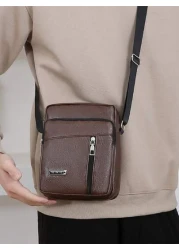 1pc Brown Solid Color Shoulder Crossbody Bag Stylish And Suitable For Daily Business And Commuting Bag Commute Teenagers Freshmen High School University Practical Stylish Sling Bag Cross Body Bag Ches