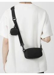 Multifunctional Mini Minimalist Square Bag With Coin Purse Shoulder Bag Sling Bag Casual Bag Crossbody Bag For High School Student University Student Freshman Side Bag Black Bag Small Bag For Holiday