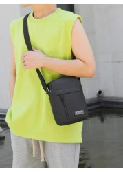 Korean Version Of Leisure Large Capacity Multi Layer Waterproof Crossbody Bag Oxford Cloth Bag Business Bag Collection Wallet Students Commute Practical Sling Bag For Man Man Bag Cross Body Bag Travel