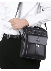 حقيبة رسول بطراز قديم - حقيبة كتف كاجوال بطراز الفرد - مثالية للعمل والمدرسة والسفر ، حقيبة معلقة علي الصدر مضا