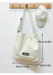 حقيبة حمل عبر الجسم متعددة الوظائف للرجال، طلاب المدارس والجامعات، حقيبة كاجوال بسعة كبيرة مزينة برسومات - لل