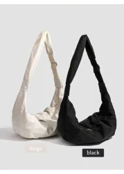 1pc Forest Style Men s Shoulder Bag Tote Bag Large Capacity Lightweight Diagonal Crossbody Dumpling Bag Casual Shoulder Boho Crescent Messenger Bag Nylon Backpack