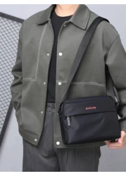 peach tree حقيبة رسول عبر الجسم بنمط شجرة الخوخ من قماش مقاوم للماء، كاجوال، أعمال تجارية بتصميم بسيط وعتيق باللون