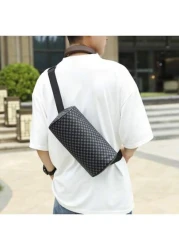 Unisex Fashion Korean Style Round Cylinder Messenger Shoulder Bag Long Strap