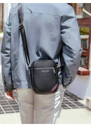 Men s Classic Square Business Messenger Bag Casual Shoulder Bag Crossbody Satchel Suitable For School Commute Travel