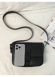 peach tree Peach Tree Men s Messenger Bag Shoulder Bag Crossbody Bag Business PU Waterproof Flap Box Bag Unisex Business Storage Bag Large Capacity To Keep Your Items Organized Suitable For Office Vin