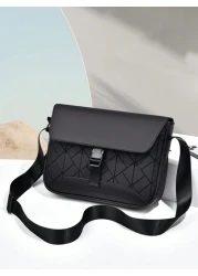 Men s Shoulder Bag Lattice Shoulder Bag Coin Purse Casual Commuter Bag Multi Compartment Mobile Phone Coin Purse Commuter Bag Messenger Bag Large Capacity Suitable For Travel PU Material Crossbody Bag