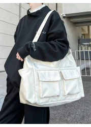 peach tree Peach Tree Tote Bag Men Shoulder Cloth Bag Shopping Bag Reusable Bag Travel Bag Suitable For University School Beach Travel Fall Christmas Shopping Laptop Bag Fitness Bag Black Multifunctio