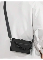 1 Male Bag Niche Crossbody Men s Small Shoulder Bag Japanese Men s Bag Shoulder Bag Box Shaped Bag Small Square Bag Crossbody Men s Bag Sling Bag