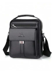 1 Pc Breathable And Durable Men s Shoulder Bag Men s Retro Large Capacity Crossbody Bag Men s Backpack Men s Briefcase Vintage Messenger Bag Casual Shoulder Satchel With Postman Style