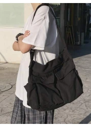 peach tree حقيبة من النيلون المقاوم للماء قابلة للتعدّي 1 قطعة ، حقيبة كتف صغيرة متعددة الاستخدامات للاستخدام اليو