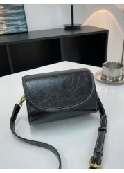 1pc Plain Color PU Flap Mini Shoulder Bag For Men Fashion Versatile Casual Suitable For Everyday Use Travel And Holiday Adjustable Strap Chest Bag Leather Bag Hobo Bag Hip Bag Purse Christmas Thanksgi