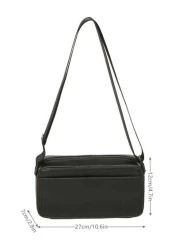 peach tree Men s Box Bag Sling Bag Shoulder Bag Small Square Bag Business PU Waterproof Flap Bag Wallet Business Storage Bag Suitable For Business Trips Graduation School Supplies