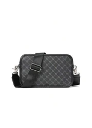 Crossbody Bag Shoulder Bag Square Bag Multifunctional Water Proof For College For Business Travel PU Leather Minimalist Retro Business Streetwear Stylish Purse Holiday Bag Gym Bag Checkered Plaid Styl