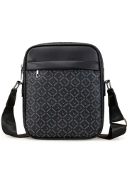 حقيبة كتف للرجال بطراز أوروبي وأمريكي، حقيبة جلد بقري كاجوال للتنقل عبر الجسم، حقيبة رسائل لأعمال