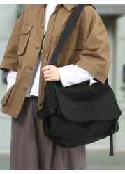 peach tree 1pc Messenger Crossbody Bag Large Capacity Shoulder Bag Peach Tree Style Minimalist Solid Color Mini Crossbody Bag Casual Shoulder Bag Gift For Men Halloween Christmas Men Bag Gifts For Men