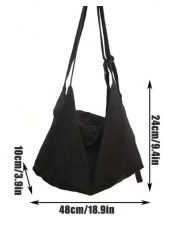 New Large Capacity Men s Solid Color Messenger Bag Student Campus Crossbody Bag Outdoor Sling Bag Gift For Men